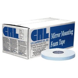 CRL 1/32" x 1/2" Black All-Purpose Foam Mounting Tape