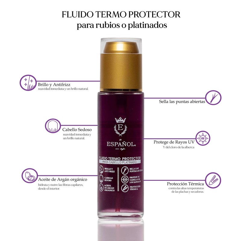 El Español con Stylo - Fluido termoprotector para cabello rubio
