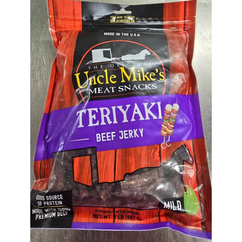Uncle Mike's Beef Jerky (2LB), 3 NEW Flavors - Original