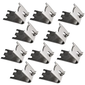 10pcs Freezer Shelf Clips Stainless Replacement Refrigerator Shelf Brackets Square for Cooler Freezer Shelf Support Pegs for Fridge Shelve Accessories