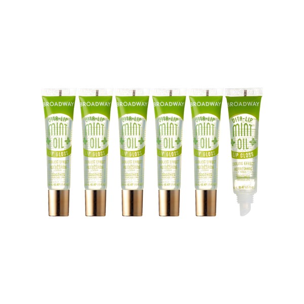 Ruby Kisses Broadway Lip Gloss Vita-Lip Clear Lip Gloss, Moisturizing,