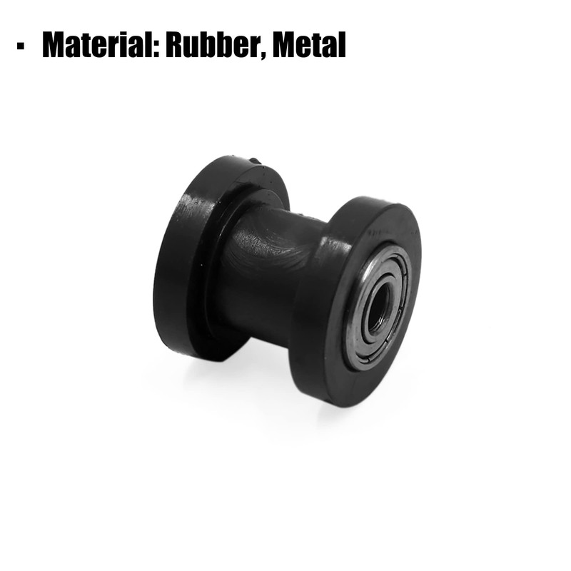 sourcingmap Motorcycle 8mm Hole Chain Roller Pulley Slider Tensioner Wheel