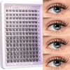 Himirell False Eyelashes DIY Clusters Lashes Individuals Wispy Wet Look