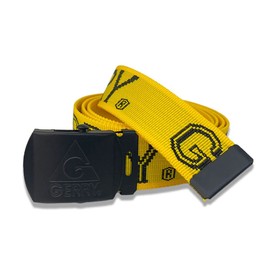 Gerry GR082ZM Jacquard Tape GI Design Belt (Brand Logo/Band Width 1.3 inches (32 mm) / Length 51.2 inches (130 cm)) Men Women (Easy to Put on and Take Off / Casual) Unisex, yellow