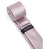 HISDERN Tie Men's Slim Ties for Men Solid Silk Tie
