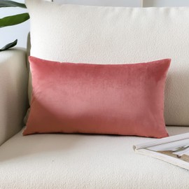 Artscope Luxury Velvet Pillow Covers Super Soft Decorative Rectangle Throw Pillow Covers Case Cushion Covers for Sofa Couch Bedroom Car Decor 16x24 Inch Jam
