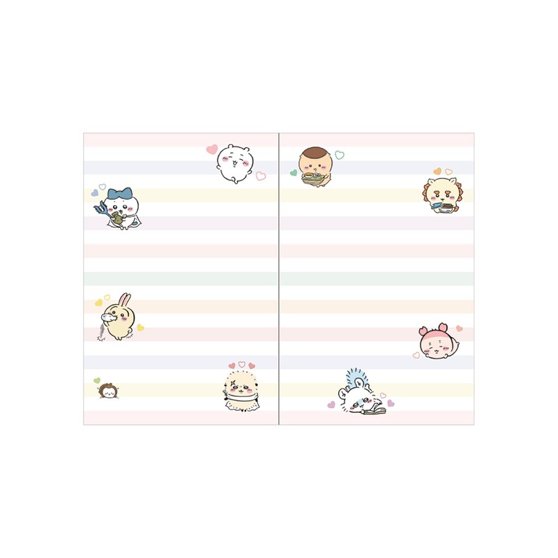 Sunstar Stationery Chiikawa 2025 Notebook, Monthly B7, Everyone, S2958503