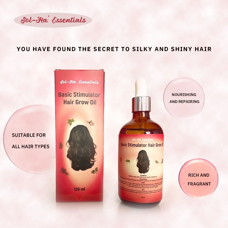 Sol-Ha' Essentials Herbal & Essence Hair Grow Oil for Hair