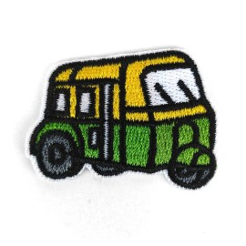 unbranded Three Wheeler tricycle W1.7"XH1.3" Iron On Embroidered Applique Patch 2965