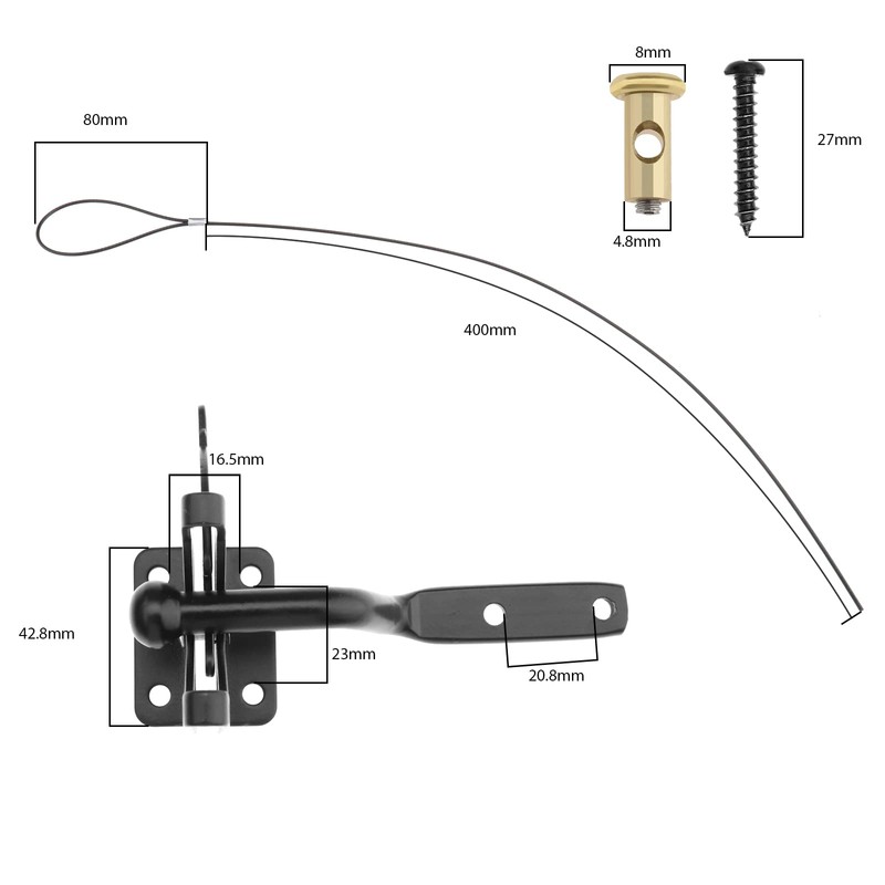 OTOTEC 1 Set Self-Closing Gate Gravity Latch Gravity Self-Locking Locking