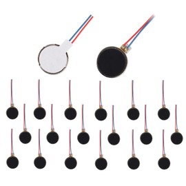 BOJACK 20PCS Mini Vibration Motors DC 3V 12000rpm 10mmx3mm Flat Coin Button-Type Micro DC Vibrating Motor for Mobile Cell Phone Pager Tablet Household Appliances