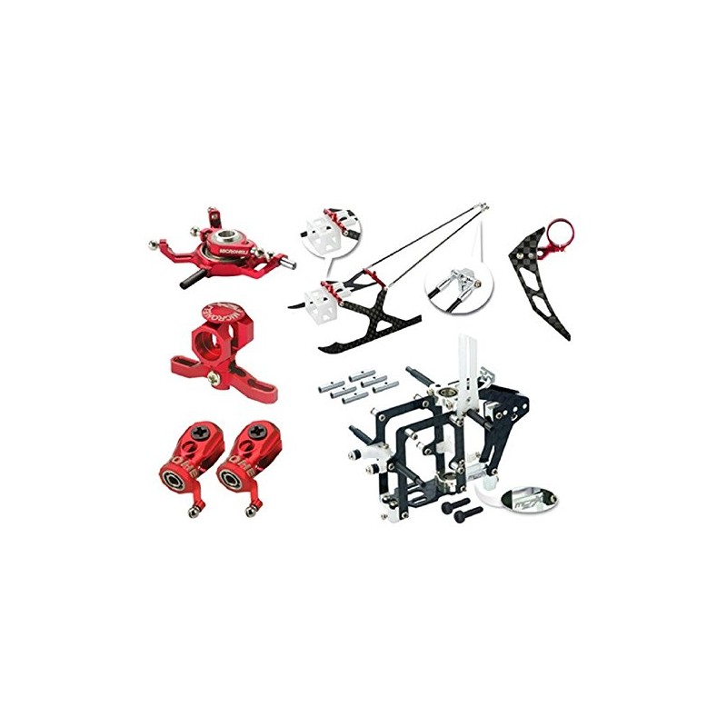 Microheli CNC Blade mCPX BL Performance Package (RED) - MCPXBL