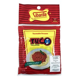 Sibarita Tuco Tallarin - Spaghetti Seasoning - Imported from Peru - 1.97 ounces - 6 Packets Inside