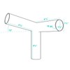 Carport Canopy Frame Fittings Set 1-3/8 Inch Low Peak Shed