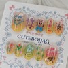 Shashashak~Doodle handmade nail tips - Coffin Egg / 샤샤샥~낙서 수제네일팁