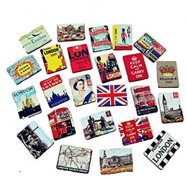 MISWEE 24-pcs magnetic fridge magnets refrigerator sticker home decoration accessories magnet paste arts crafts (London)