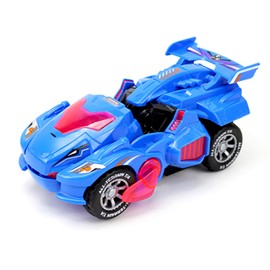 Transforming Dinosaur Car Deformation Electric Toy Universal Wheel Automatic Transformation Robot Vehicle with Lights Sounds Xmas Birthday Gift for Kidsblue