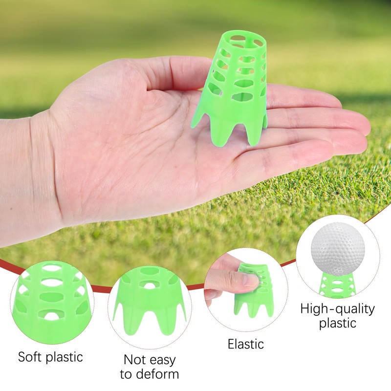 TIXIPEM Golf Simulator Tees [12PCS] - Plastic Golf Tees Use