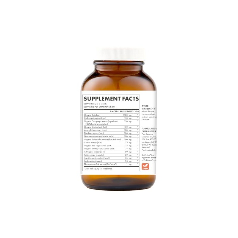 Energy Plus de Pure Essence - Sin cafeína, energía herbal
