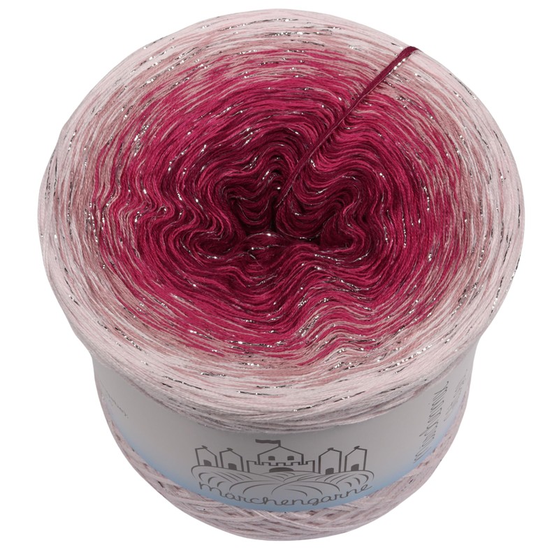Glitter Colour Gradient Yarn, Ice Flower with Glitter, 5, 4