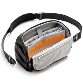 Inateck Sling Bag X-Modo, 4L Shoulder Bag, Men's Crossbody Bag, Messenger Bag for Short Trips, Black