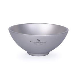 Boundless Voyage 220ml Titanium Double Walled Food Bowl for Adult Children Ultralight Portable Soup Rice Bowl Outdoor Camping Metal Durable Tableware Ti1085T