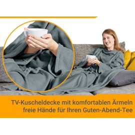 npluseins Coral Fleece Blanket - The Original with Sleeves & Kangaroo Pocket 1448.2043