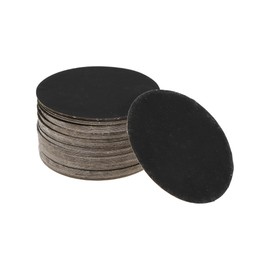 X AUTOHAUX Sandpaper Hook & Loop Sanding Sheets 75x75mm Black 2000 Grit Efficient Grinding and Polishing Automobile Manufacturing and Repair Metal Processing