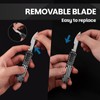 Automatic Utility Knife,All Metal Construction Carbon Stainless Steel Blade,EDC Push