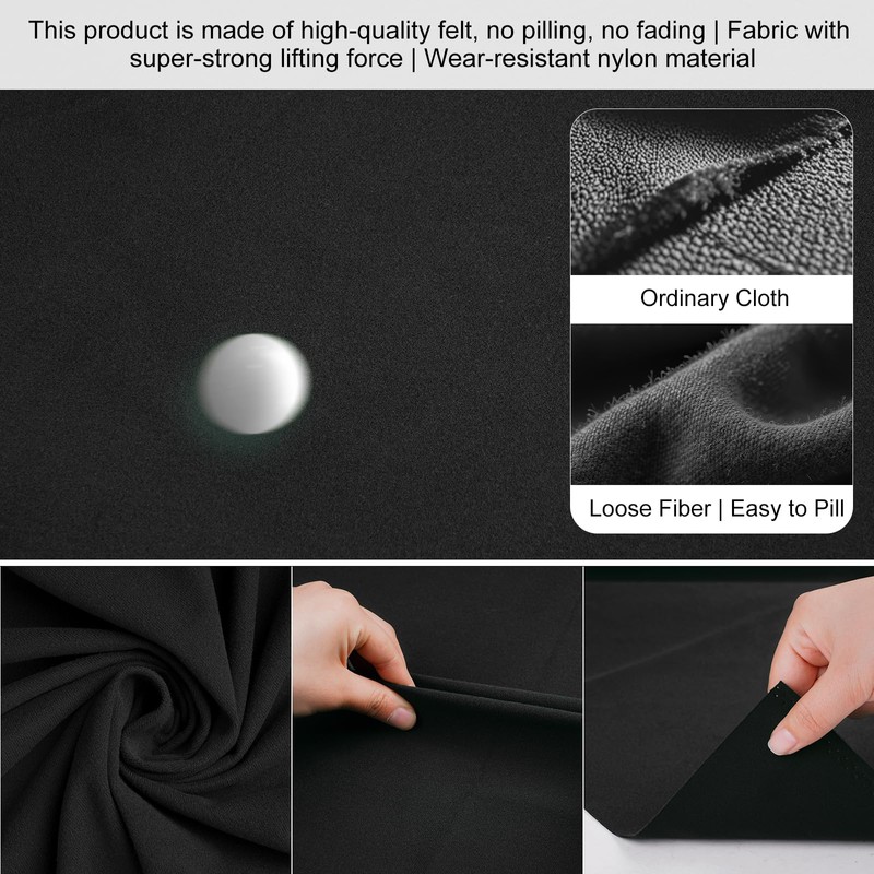 Pool Table Felt,8.53'/ 9' Billiard Cloth with 6 Pcs Cloth