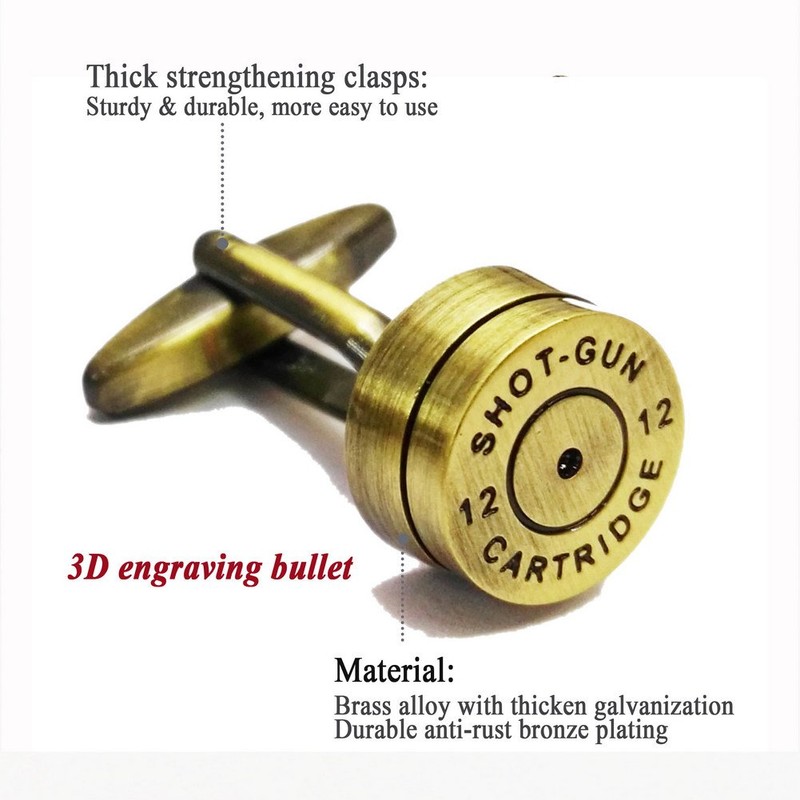 Salutto Men's Bullet Cufflink with Gift Box