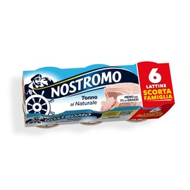 Nostromo - Tonno al naturale, 6 lattine da 70gr. Meno dell'1% di grassi, senza conservanti