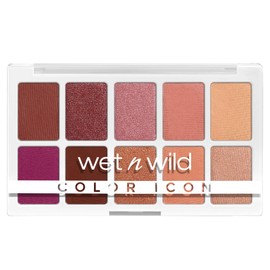 Eyeshadow By Wet n Wild Color Icon 10-Pan Eye Makeup Palette, Pink Heart And Sol, Long Lasting, Shimmer, Metallic, Glittery, Matte, Rich Smooth Pigment, Cruelty Free