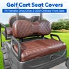 NOKINS 4PCS Golf Cart Seat Covers Kit, Front and Rear