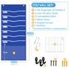 ALSLEA 15" Extra Wide Hanging File Organizer with 8 Pockets