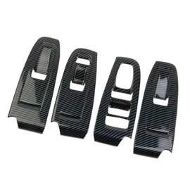 Fewshaw Carbon Fiber Style Interior Window Lift Switch Panel Cover Trims Accessoriess for 2018-2023 Subaru Crosstrek,2017-2023 Impreza,2022-2023 WRX