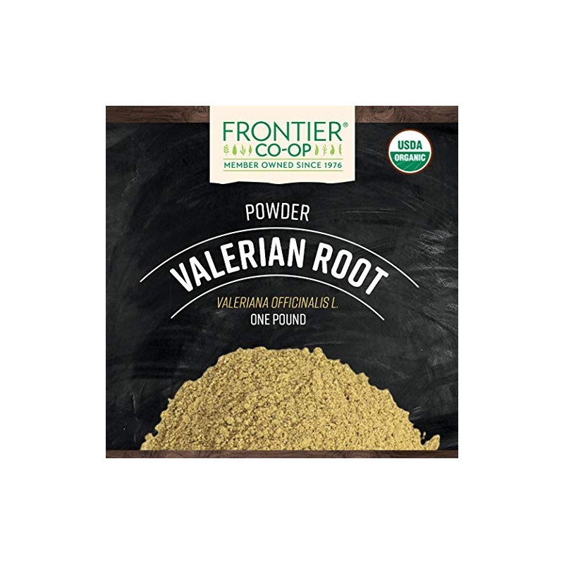 Frontier Co-op Organic Valerian Root Powder, 1lb Bulk Bag -