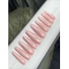 Handmade 💕 Luxury Gel Press On Nails, PINK WHITE ,