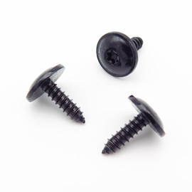 VVO Fasteners Metal Underbody Shields and Insulation Panel Fastener Screw, Black (Pack of 10)