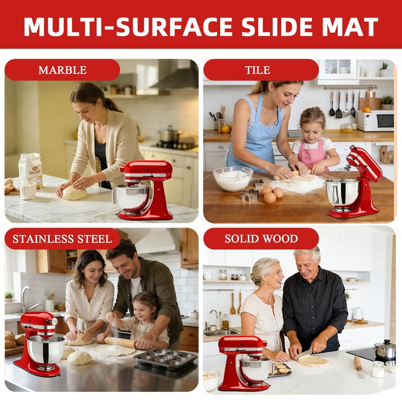 Mixer Slider Mat for KitchenAid 4.5-5 Qt Tilt Head Stand