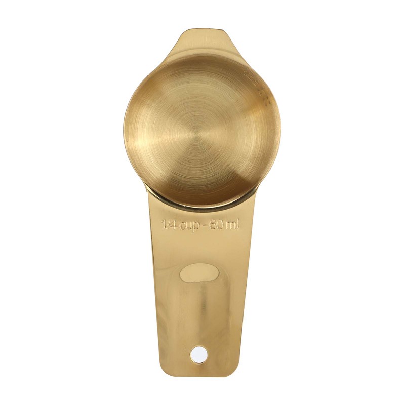 18PCS Measuring Cup Stainless Steel Gold Coffee Spoon Cup Set