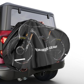 FEIWOOD GEAR Bike Cover for Transport on Rack, Extra Fabric Reinforcement at the Handlebar & Pedal Area