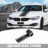A ABSOPRO Car Bonnet Striped Pattern Outdoor Sticker Replacement Black