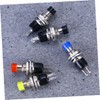 Hohopeti Set of 12 Mini Spst Momentary Latching Push Buttons