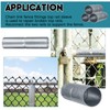 Tandefio 8 PCS Top Rail Sleeve Galvanized Steel Chain Link