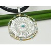 Silberschmuck - BG Sterling Silver Plated Maya Compass Pendant with