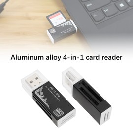 The Lord of the Tools 2pcs SD Card Reader to USB Adapter 4-in-1 for MS Duo Pro M2 Card SDXC SDHC MMC RS-MMC Micro SDXC Micro SDHC and TF Card