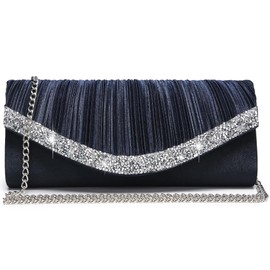 Dasein Clutch Purses for Women Evening Bags Formal Clutches with Rhinestones for Wedding Party Prom Dressy Purse