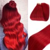 Red Tape in Human Hair Extensions,Skin Weft Tape in Hair