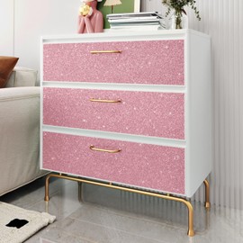 Skyblur Sparkle Glitter Wallpaper Textured Light Pink Peel and Stick Sparkle Contact Paper for Walls 15.7"x236" Pink Glitter Contact Paper for Bedroom Dresser Adhesive Removable Wallpaper Roll